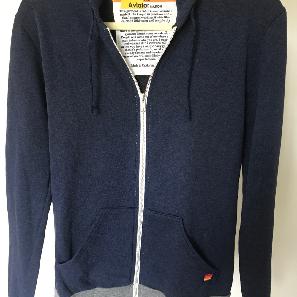 Aviator Nation unisex zip hoodie