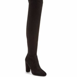 Never Worn Steve Madden Black Over-The-Knee Boots