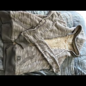 Hollister Faux Fur lined hoodie.