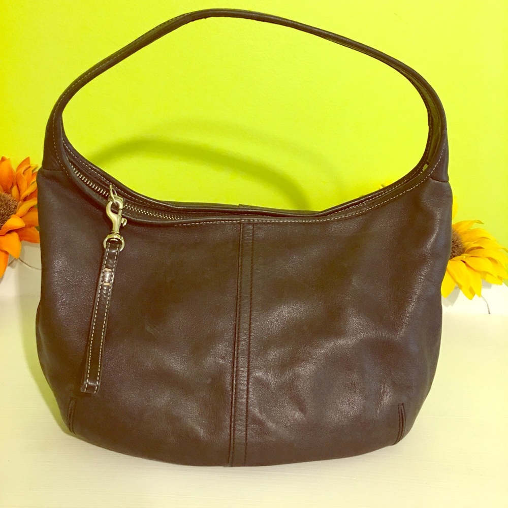 Authentic Coach Black leather  Hobo bag
