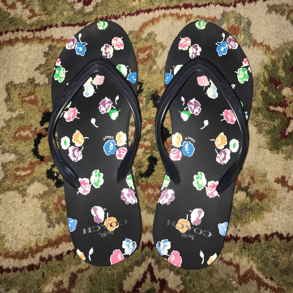 Coach flip flops