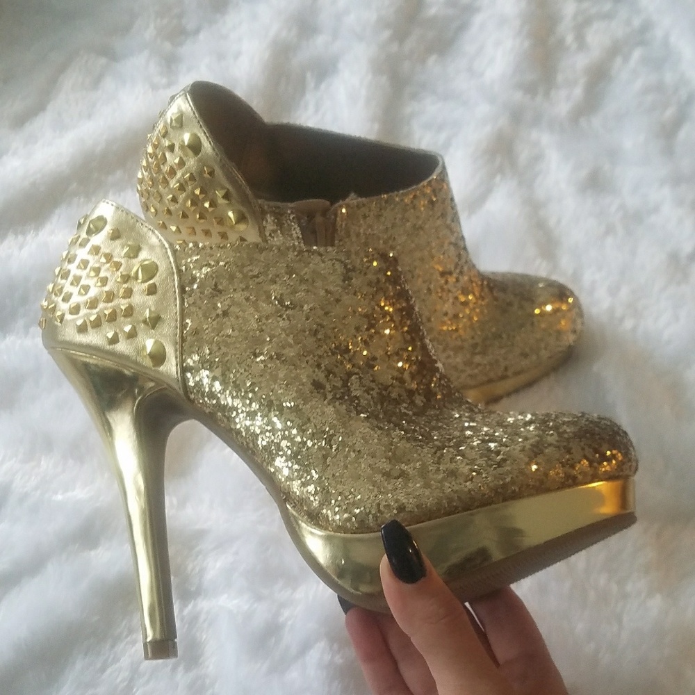 NEW Gold Booties