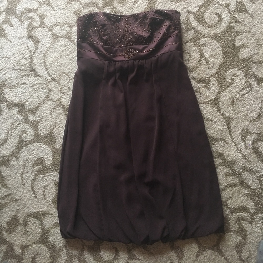 Brown davids bridal cocktail dress