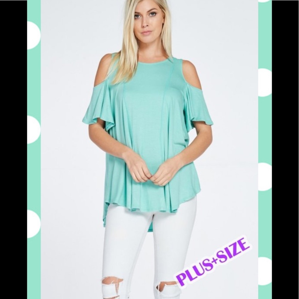 COLD SHOULDER SWING TOP
