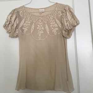 Tracy Reese size 6 sheer blouse
