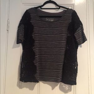 Free People shirt with lace