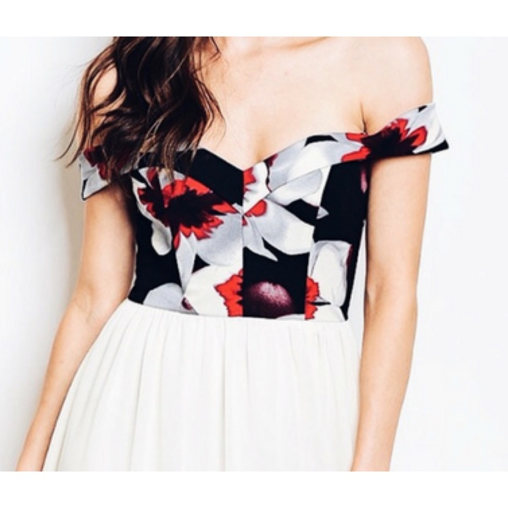 🆕 Alice Off the Shoulder Floral Maxi - Picture 4 of 7
