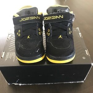 Black and Yellow Jordans