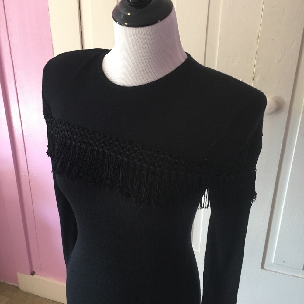 80s Knit Fringe Dress