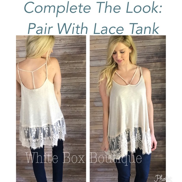 Cream Lace Tunic - Picture 3 of 3