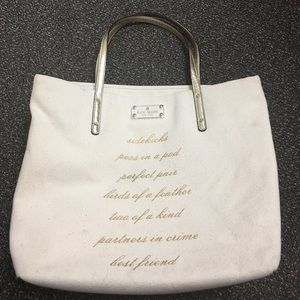 Kate spade side kick tote, wedding belles *sale*