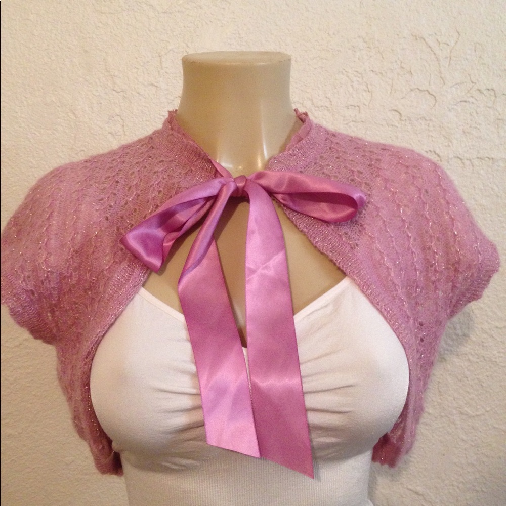 Victoria's Secret Angels bow shrug/ sweater