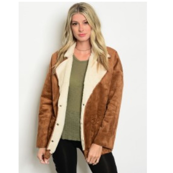 Winter Faux Leather & Shearling Jacket 🌺Sale - Picture 3 of 6