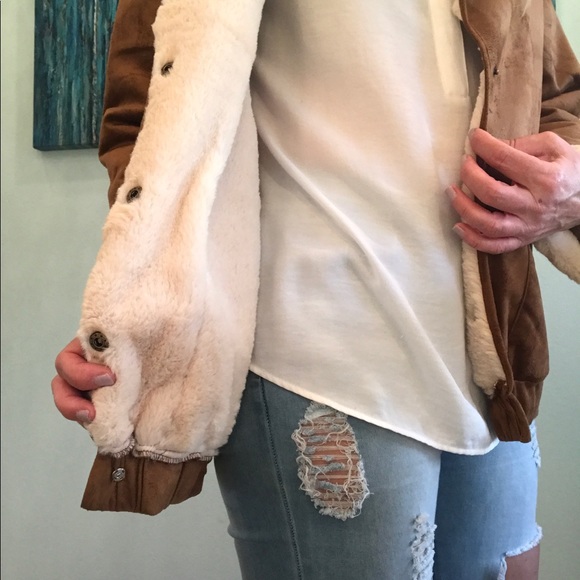 Winter Faux Leather & Shearling Jacket 🌺Sale - Picture 6 of 6