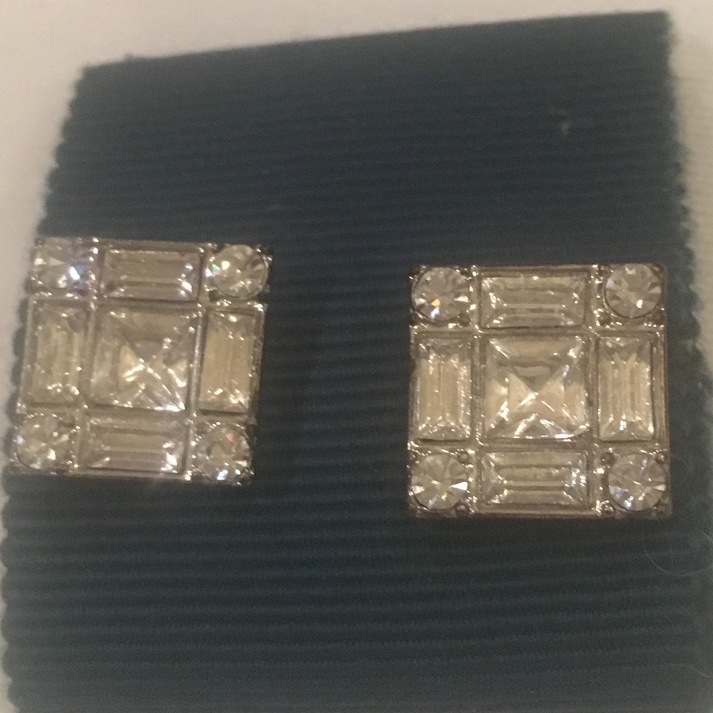 Banana Republic Cubic Zirconia Square Earrings