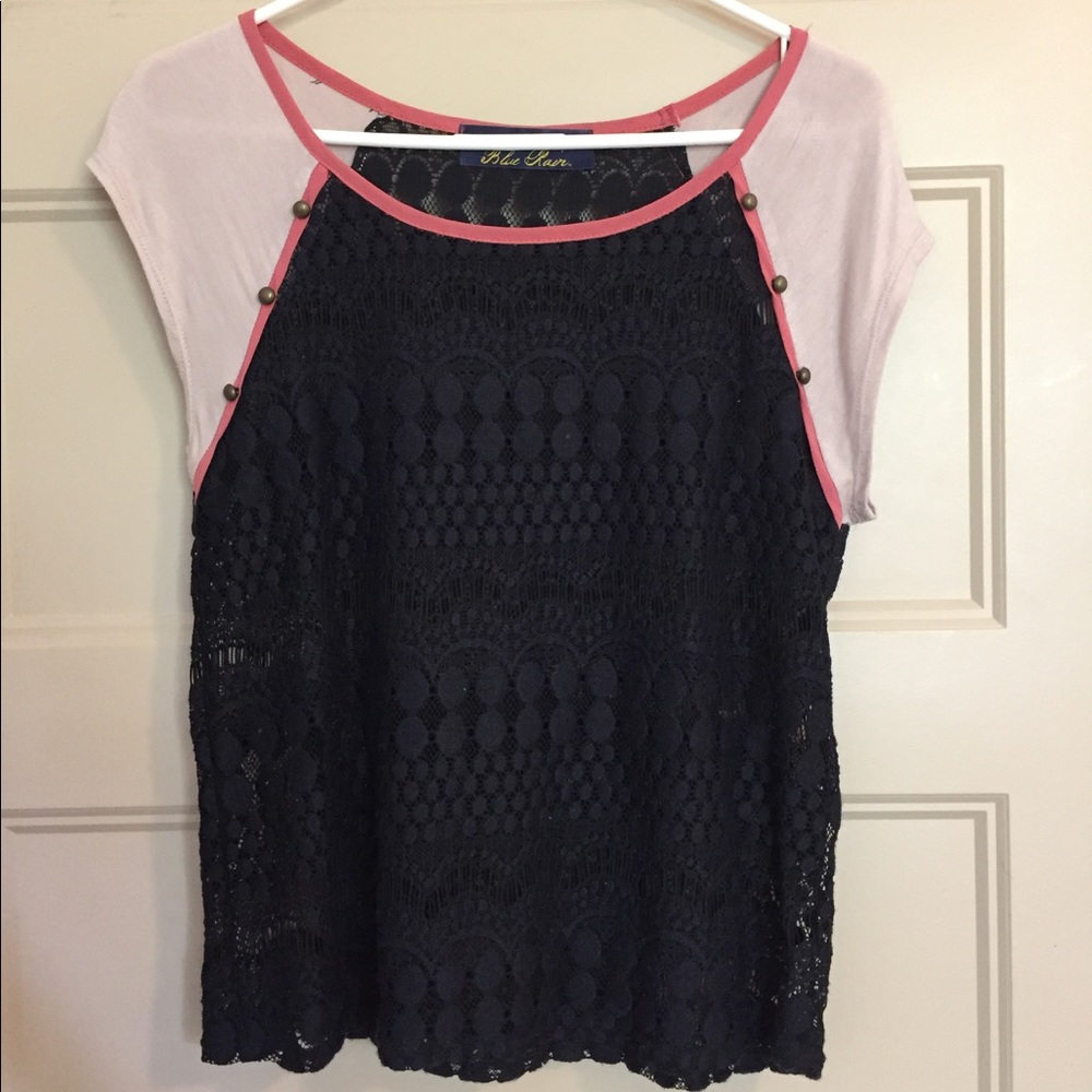 Lacey Black and Cream Top