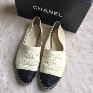 Chanel Single Sole Leather Espadrilles Chanel Single Sole Leather Espadrilles