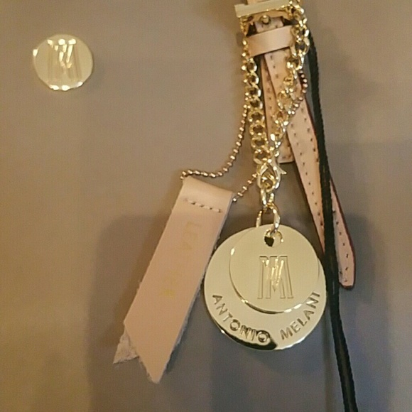 NWT ANTONIO MELANI Bestie Work Tote in Taupe - Picture 2 of 8