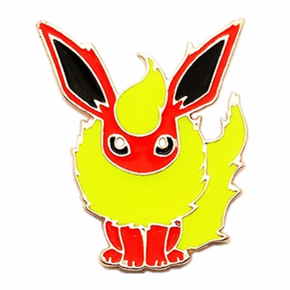 NEW Set of 4 Pokemon Pins Eevee Flareon - Picture 4 of 7