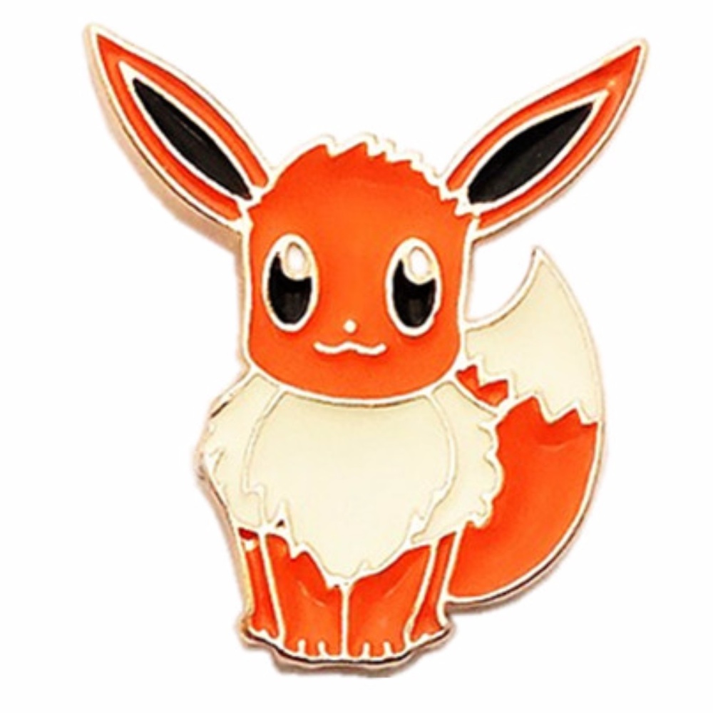 NEW Set of 4 Pokemon Pins Eevee Flareon - Picture 5 of 7