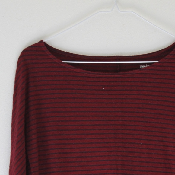 Red Long Sleeve striped Shirt - Picture 2 of 2