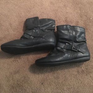 Black ankle boots