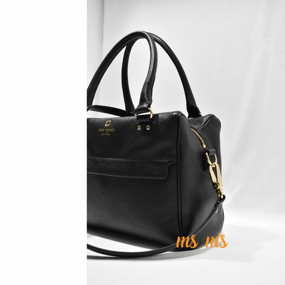 NWT Kate Spade  BLACK SOFT LEATHER Satchel - Picture 4 of 6