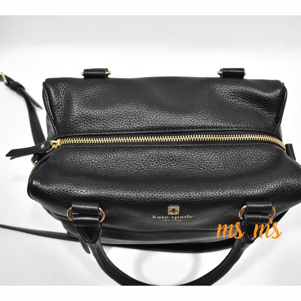 NWT Kate Spade  BLACK SOFT LEATHER Satchel - Picture 5 of 6