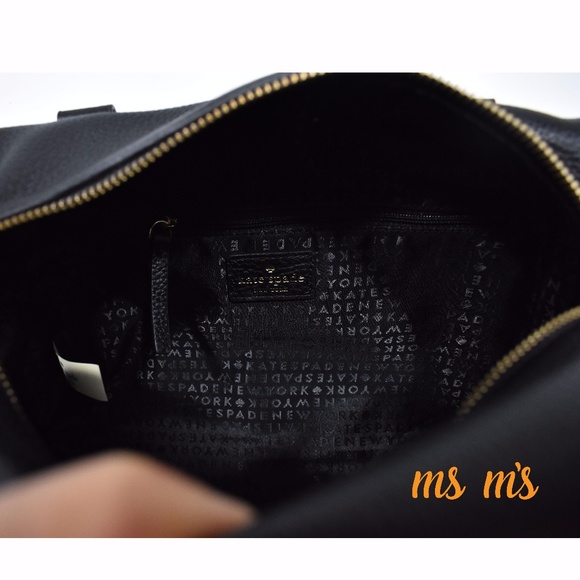 NWT Kate Spade  BLACK SOFT LEATHER Satchel - Picture 6 of 6