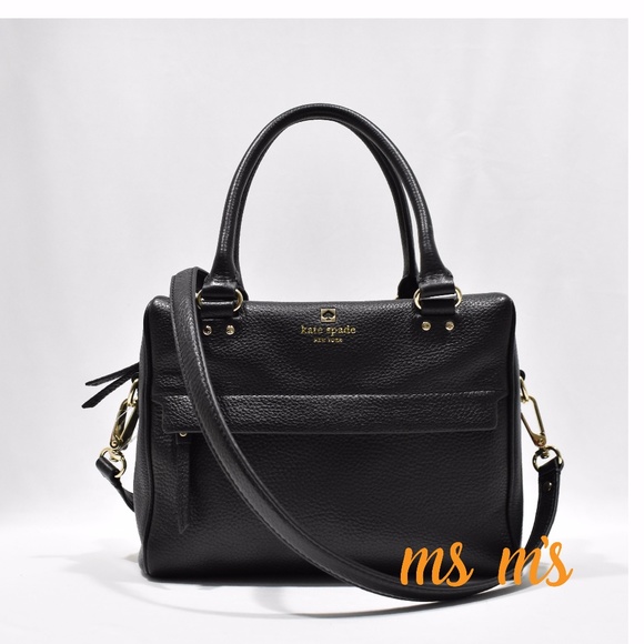 NWT Kate Spade  BLACK SOFT LEATHER Satchel - Picture 2 of 6