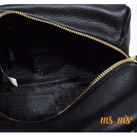 NWT Kate Spade  BLACK SOFT LEATHER Satchel - Picture 3 of 6
