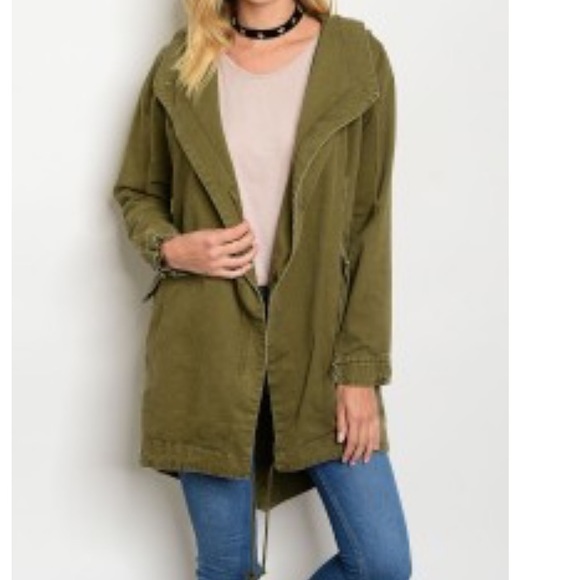 Winter Green Utility Jacket 🌸Sale 1 left - Picture 2 of 5