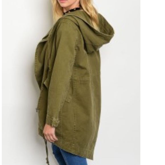 Winter Green Utility Jacket 🌸Sale 1 left - Picture 5 of 5