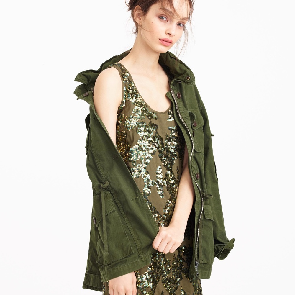 New J.Crew Iridescent Sequin Shift Dress