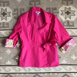 Lilly Pulitzer Nina Wrap Shirt 👚