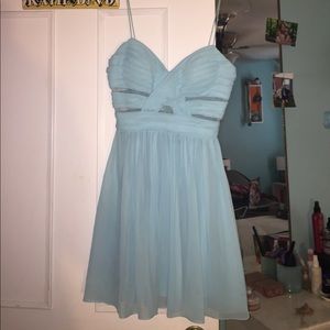 Blue prom dress
