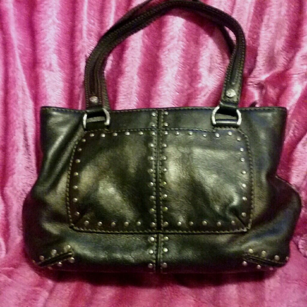 **SOLD***MICHAEL KORS STUDDED LEATHER HANDBAG