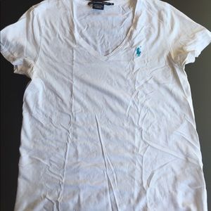 Ralph Lauren Sport white VNeck