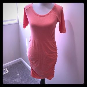 Coral t-shirt dress from Athleta, size S