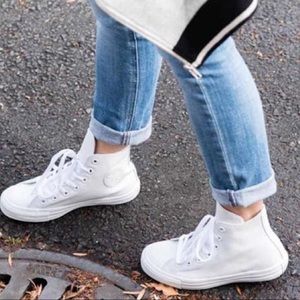 Converse Rubber High Top All White 9