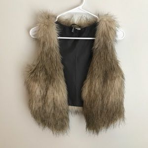 H&M faux fur vest