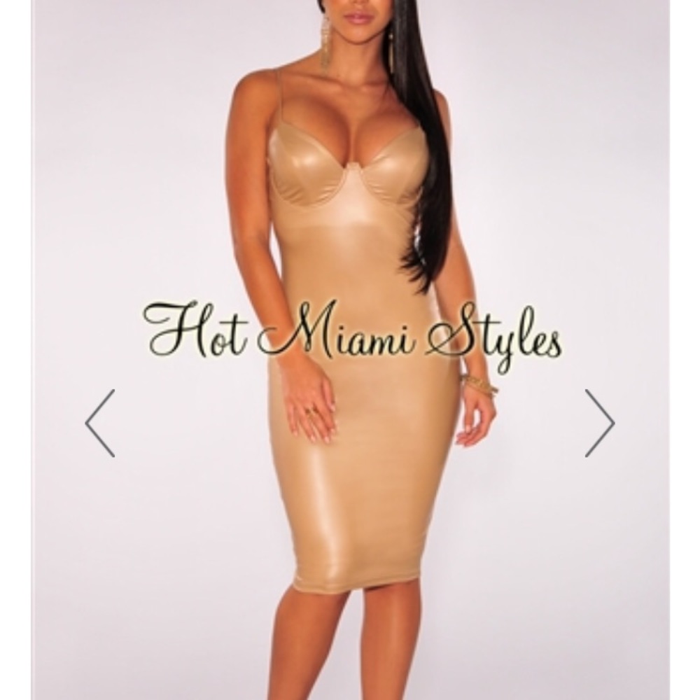 Nude Latex Dress