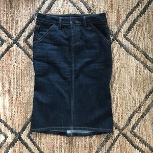 BCBGMaxAzria Dark Denim Pencil Skirt