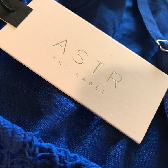 ASTR the Label Blue Strappy Lace Bodycon Dress - Picture 6 of 6