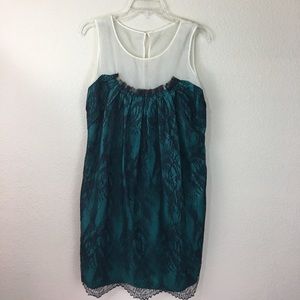 NY&CO lace green dress