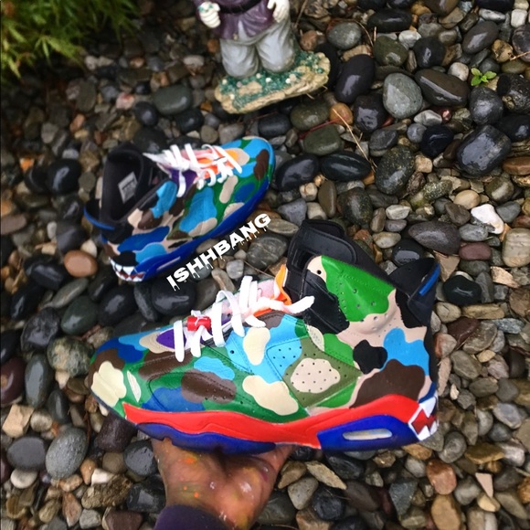Custom Air Jordan Retro 6 Camo Customized - Picture 2 of 5
