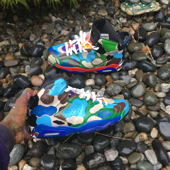Custom Air Jordan Retro 6 Camo Customized - Picture 5 of 5