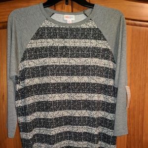NWT LuLaRoe Black&Cream Sz M Randy
