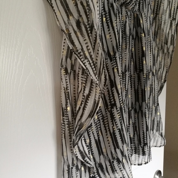 Express Printed Mini Caftan Dress Size XS - Picture 7 of 8