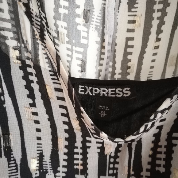 Express Printed Mini Caftan Dress Size XS - Picture 8 of 8